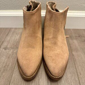 NWOB! FREEBIRD by Steven ONYX Suede Ankle Booties - Blush/Tan - Size 7